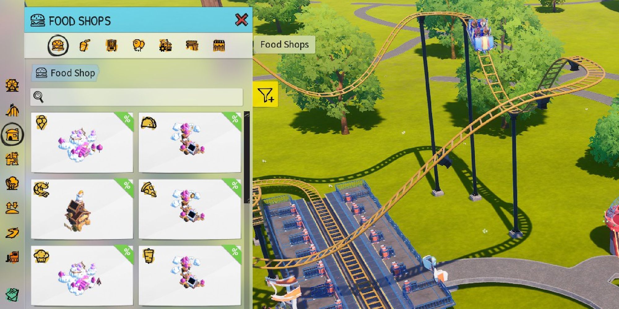 park beyond food shop options