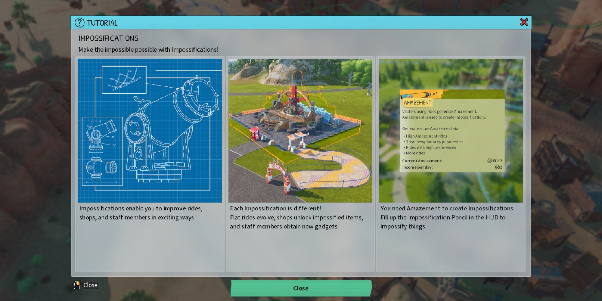 park beyond impossification tutorial showing how to complete the process
