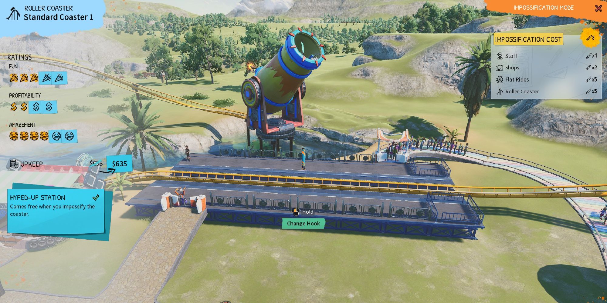 park beyond impossifying a roller coaster menu