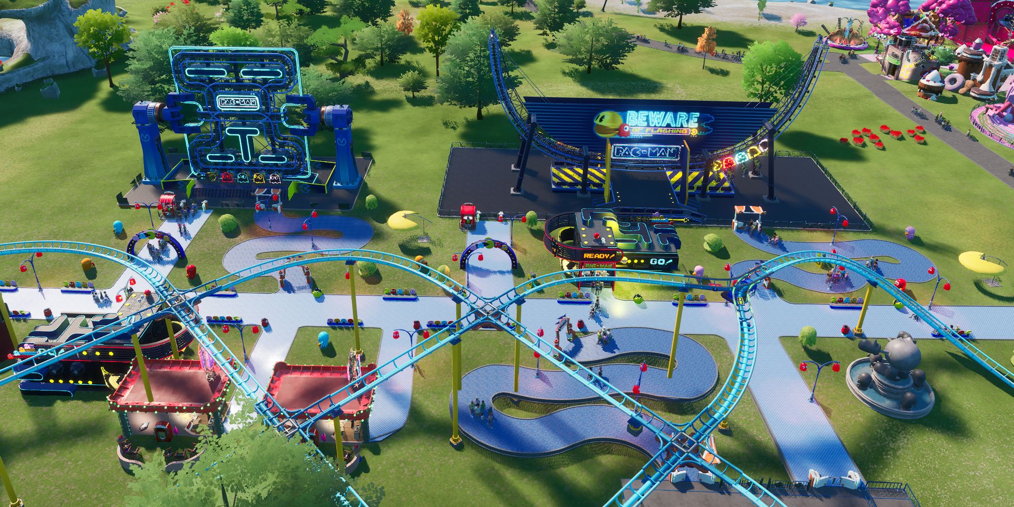 Park Beyond Pacman Themed Area of Park