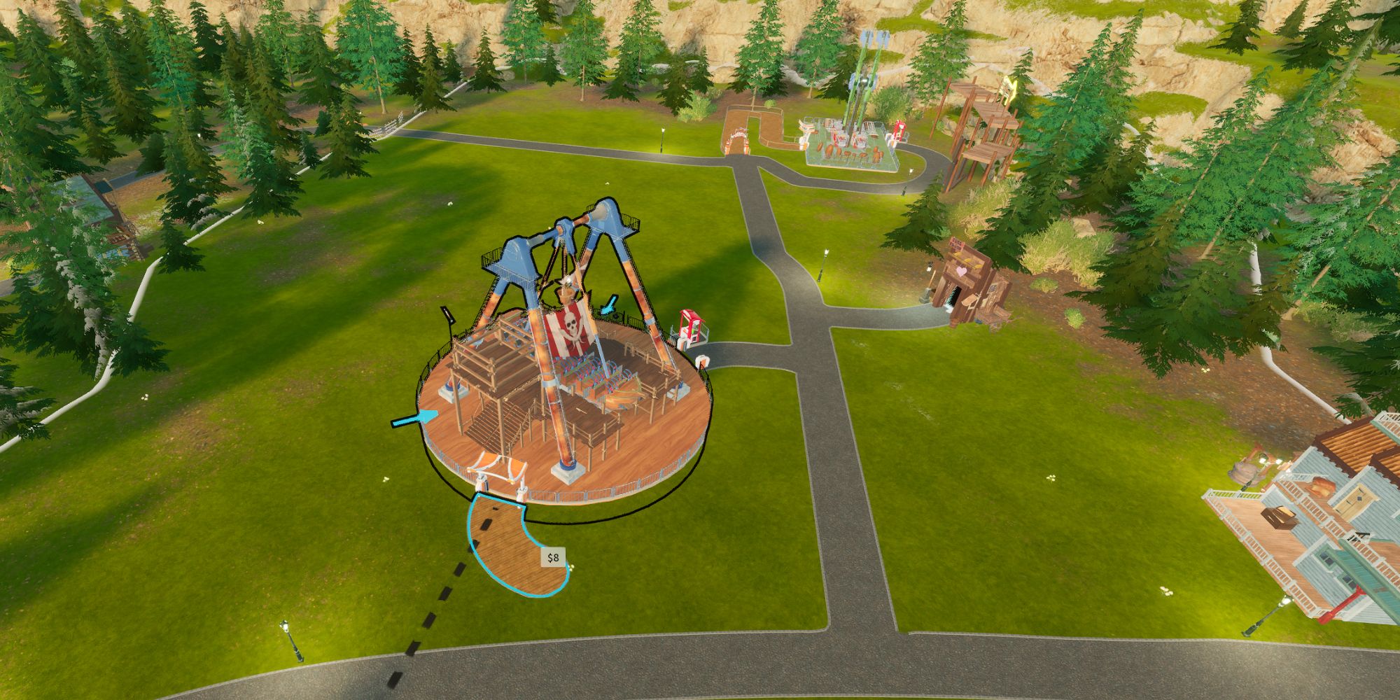 Park Beyond Placing early ride in Welcome To Cloudstormer mission