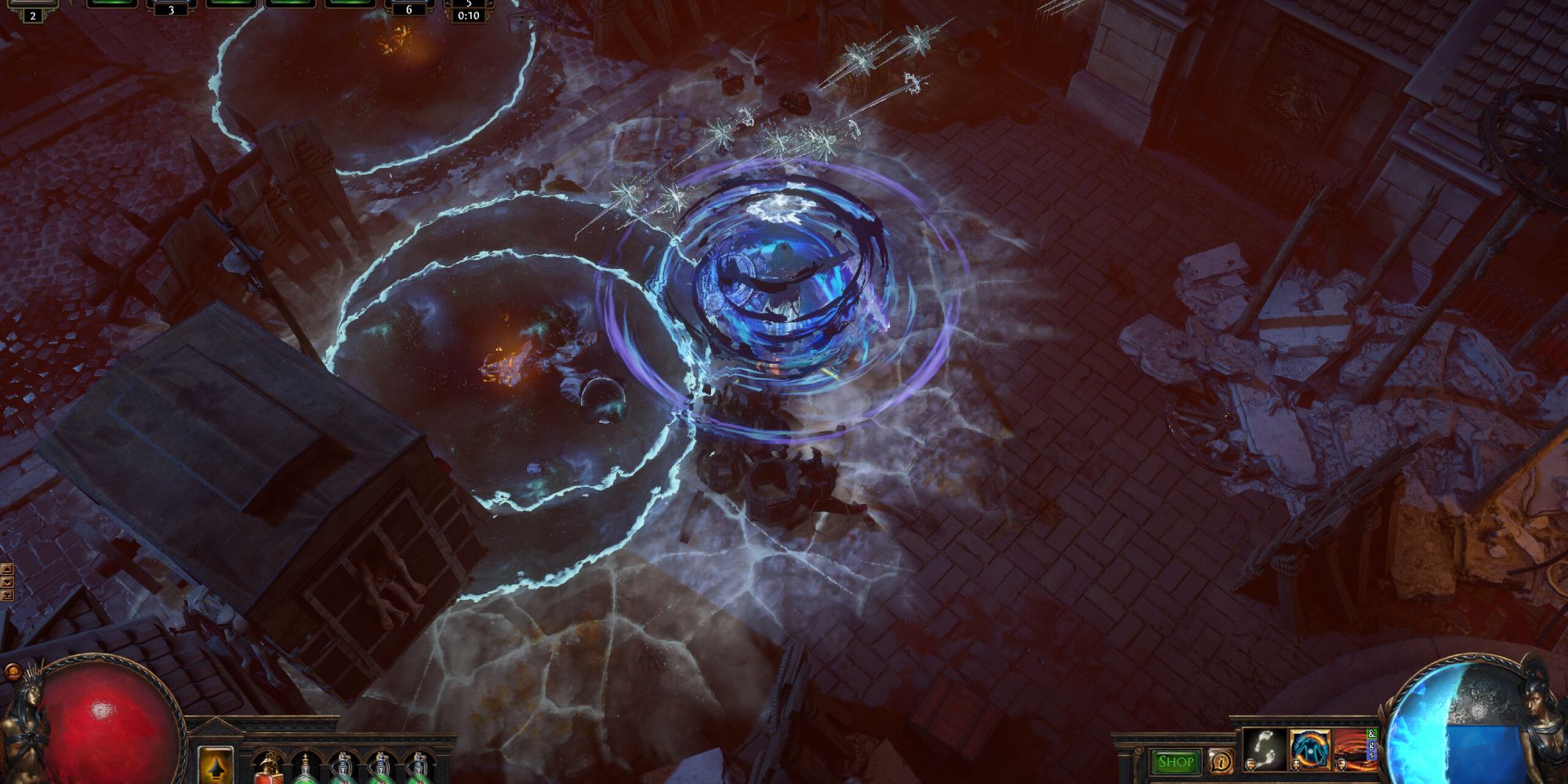 Image has a flashy ability being used in PoE