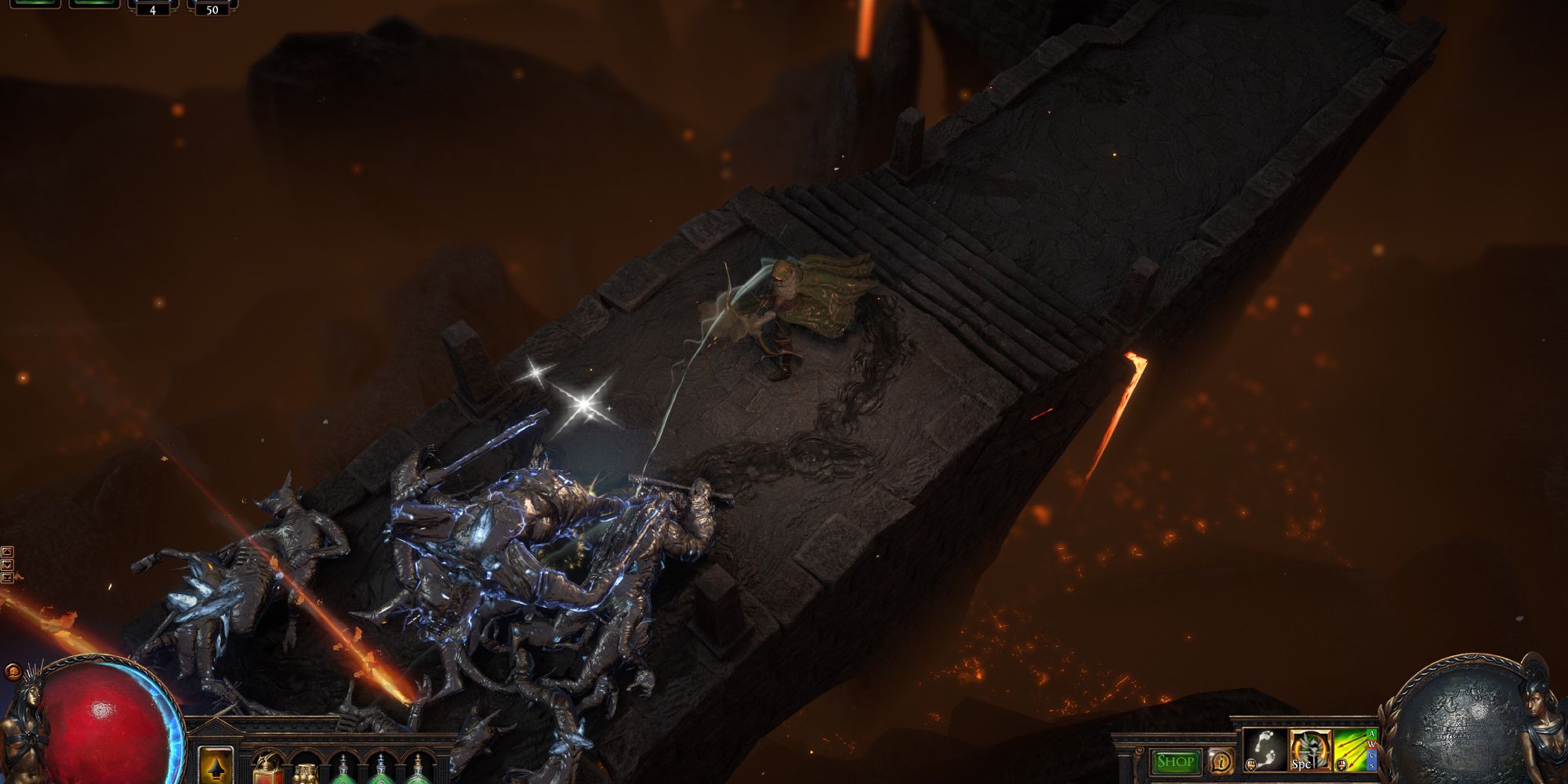 Image shows off the ranged class in Path of Exile