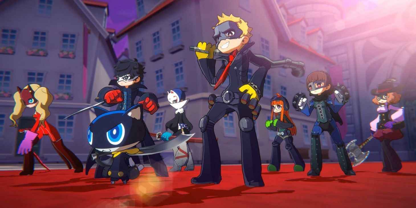 persona 5 tactica screen with all the phantom thieves