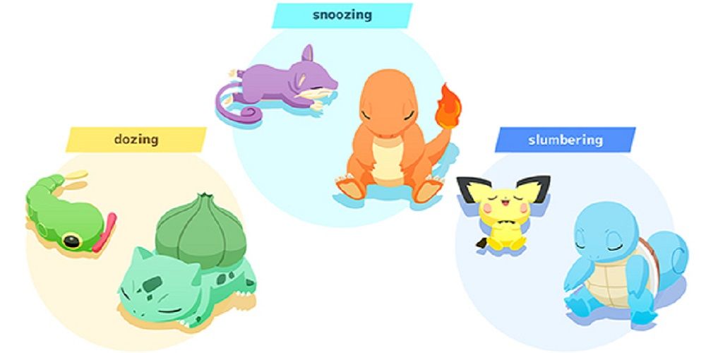 pokemon sleep six monsters snoozing