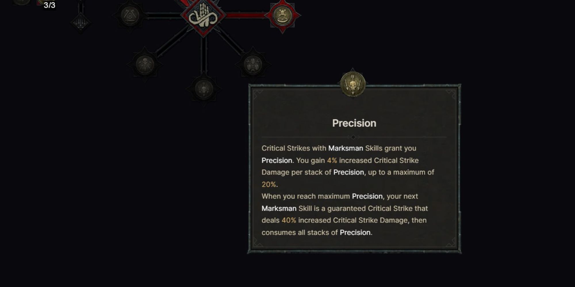 Precision Key Passive in the Skill Tree