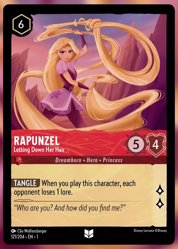 Rapunzel, Letting Down Her Hair