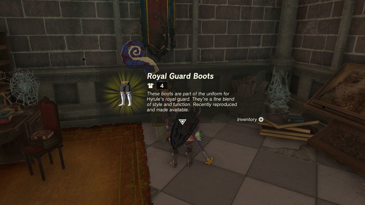 royal guard boots tears of the kingdom royal guard armor set location totk