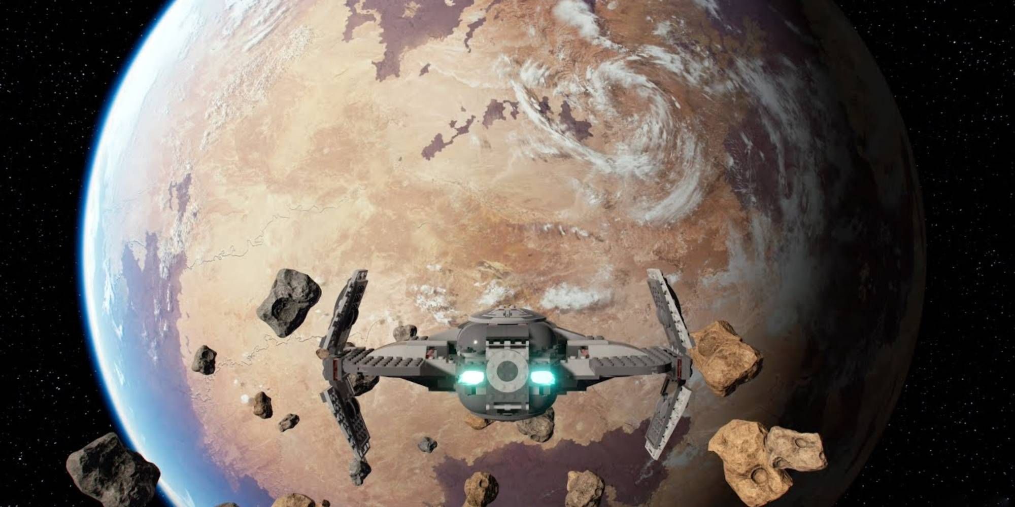 Scimitar Traversing Asteroids