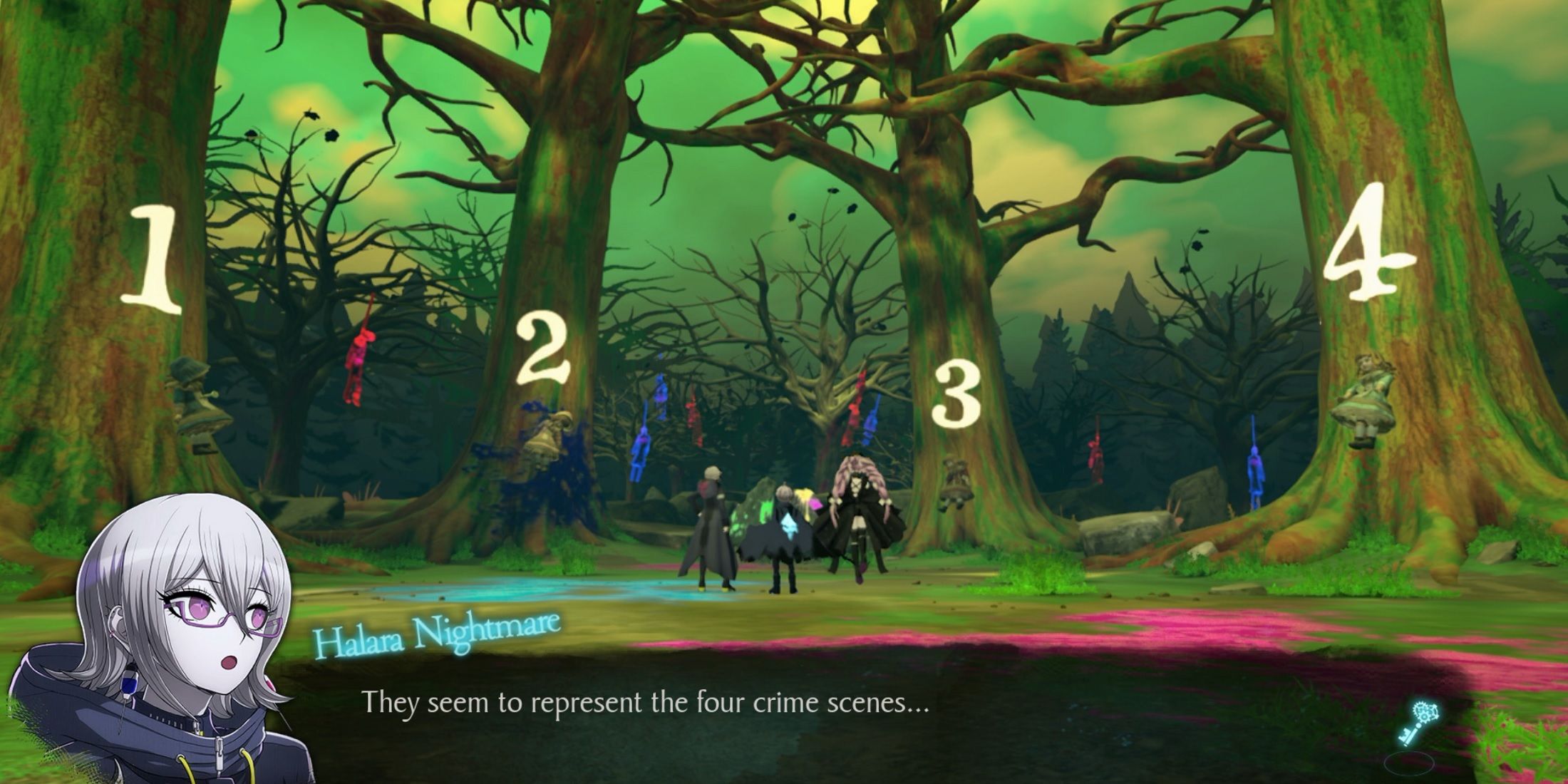 Second Mystery Labyrinth Four Crime Scene Trees Rain Code