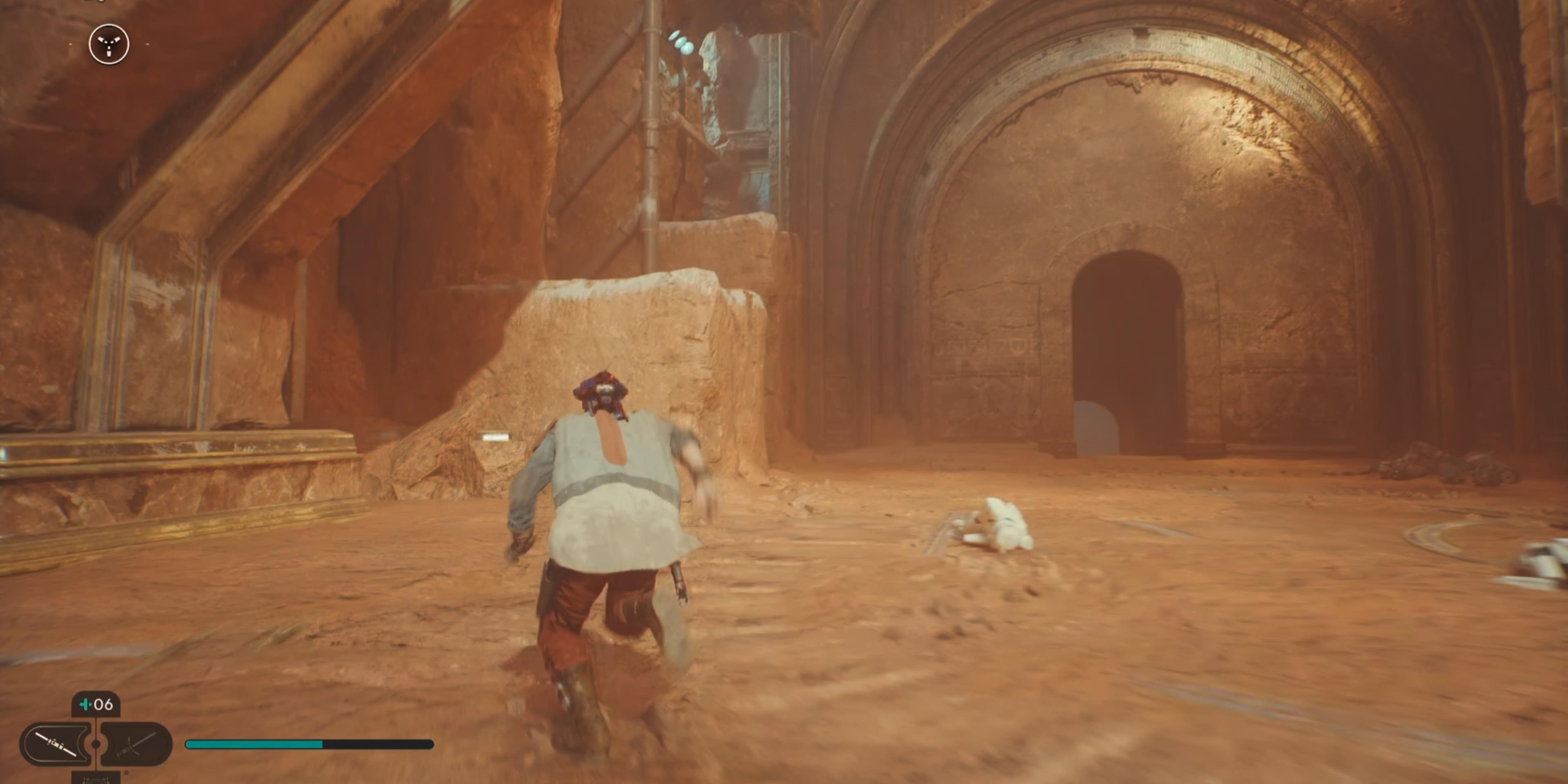 Small rocks to climb on after sentry droid
