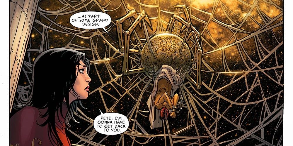 Spider-Woman on Earth-001 Jessica Drew talking to Silk Spider