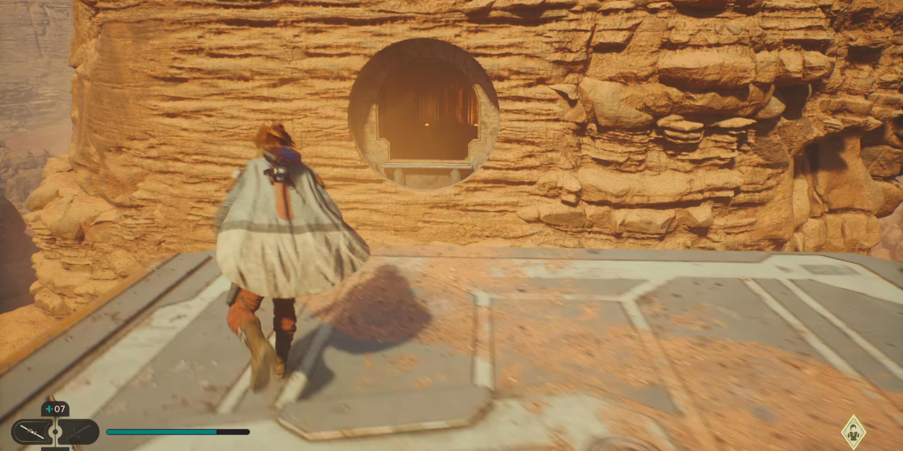 kestis jumps in air to reach singing ruins