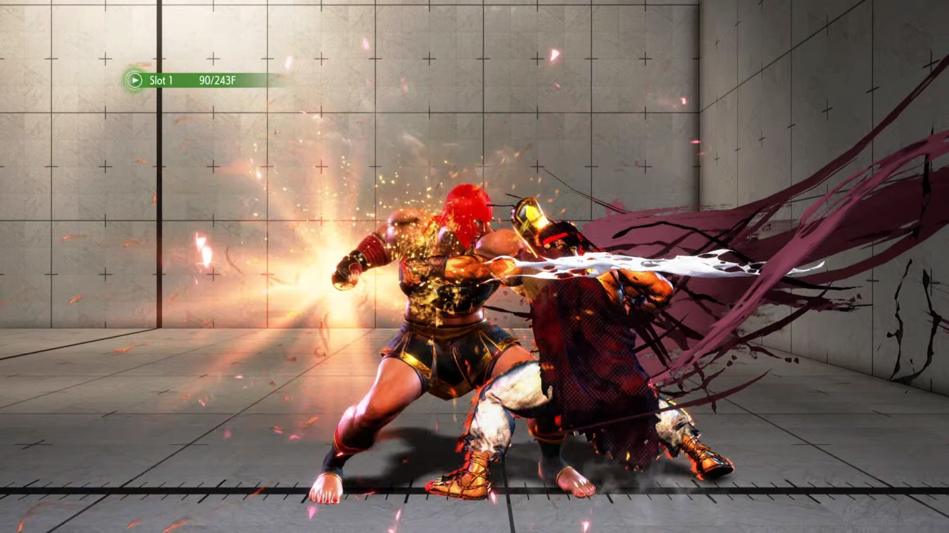 Street Fighter 6, Glossary Guide, Marisa armoring through a Drive Impact