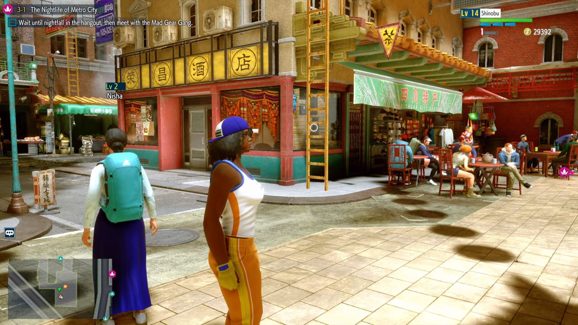 Street Fighter 6, World Tour Chapter 2, The ladder that leads to the stall roofs