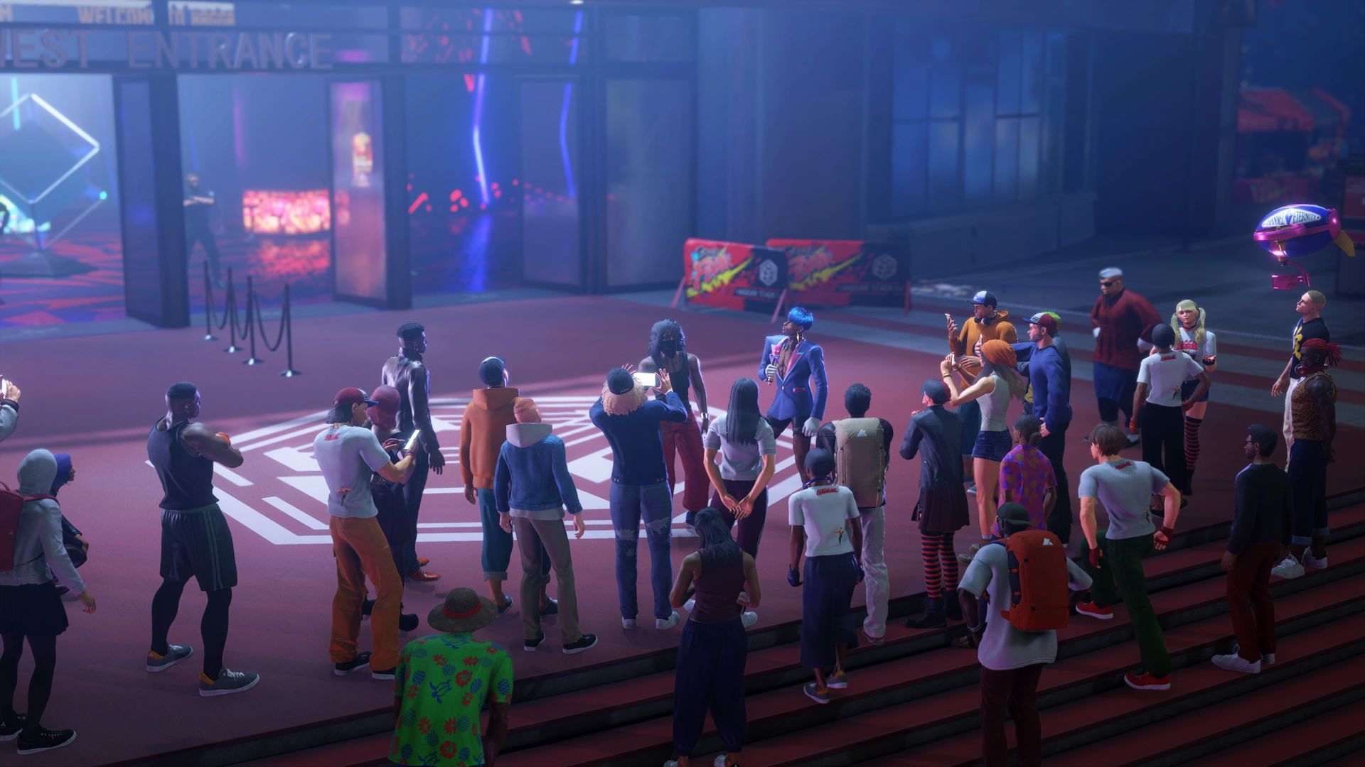 Street Fighter 6, World Tour Chapter 7, Crowd gathering at the stadium