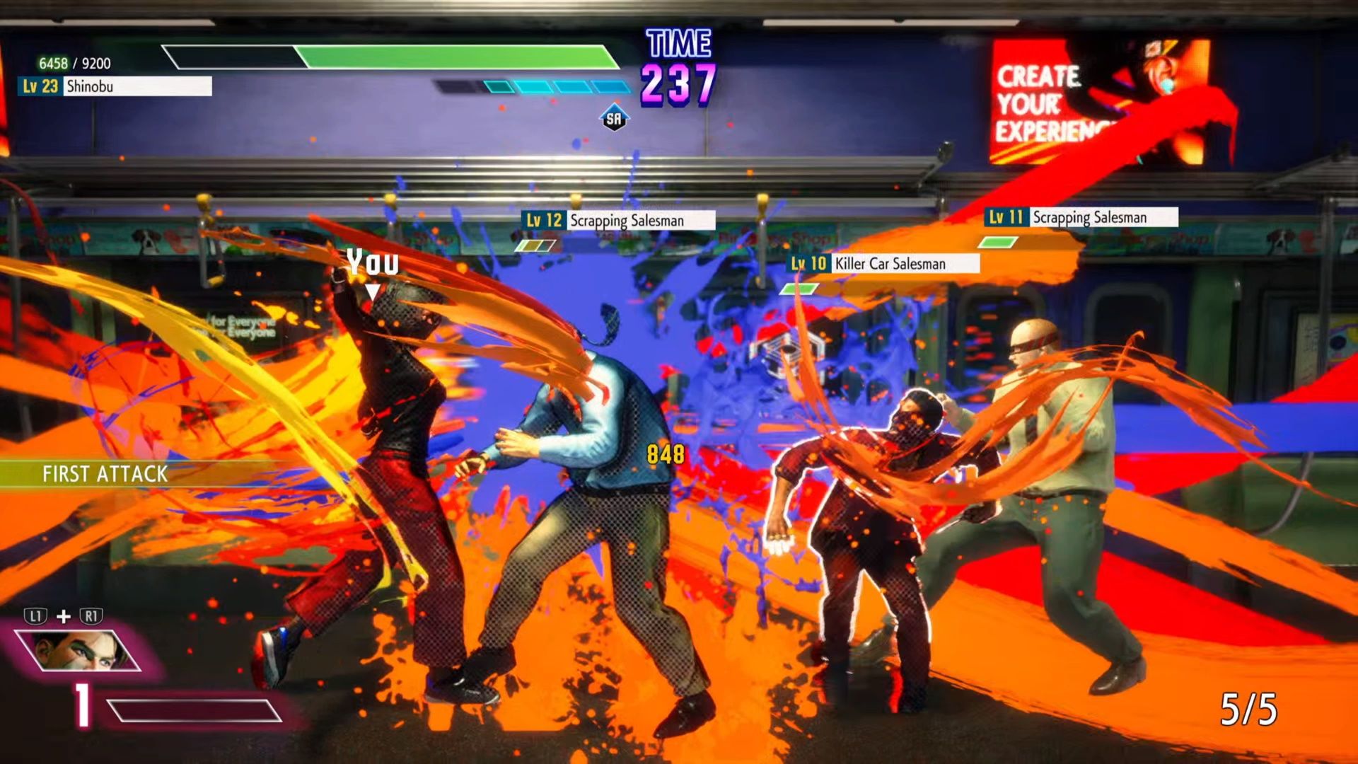 Street Fighter 6, World Tour Chapter 7, Fighting on the subway