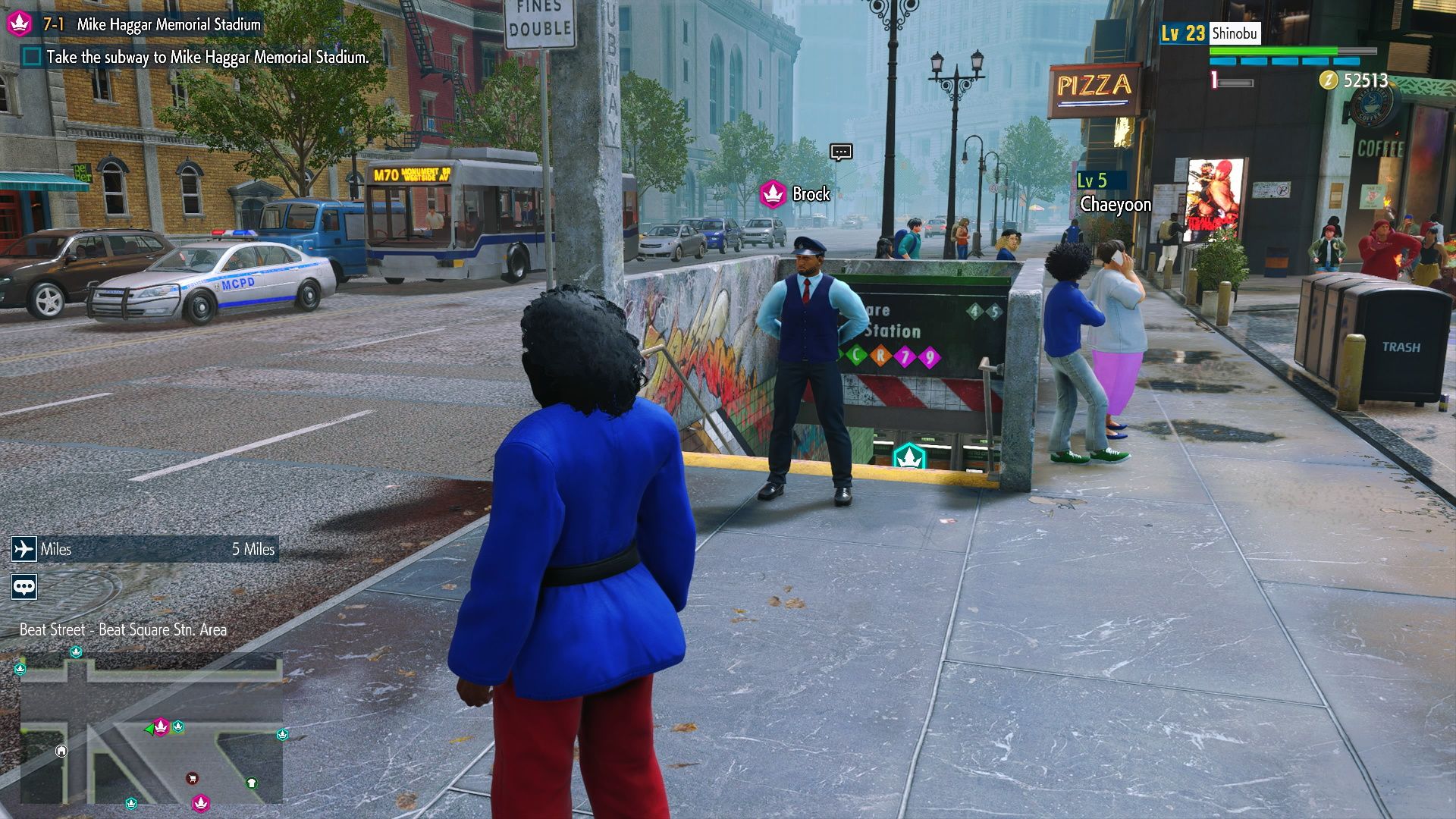 Street Fighter 6, World Tour Chapter 7, Talk to brock to enter the subway