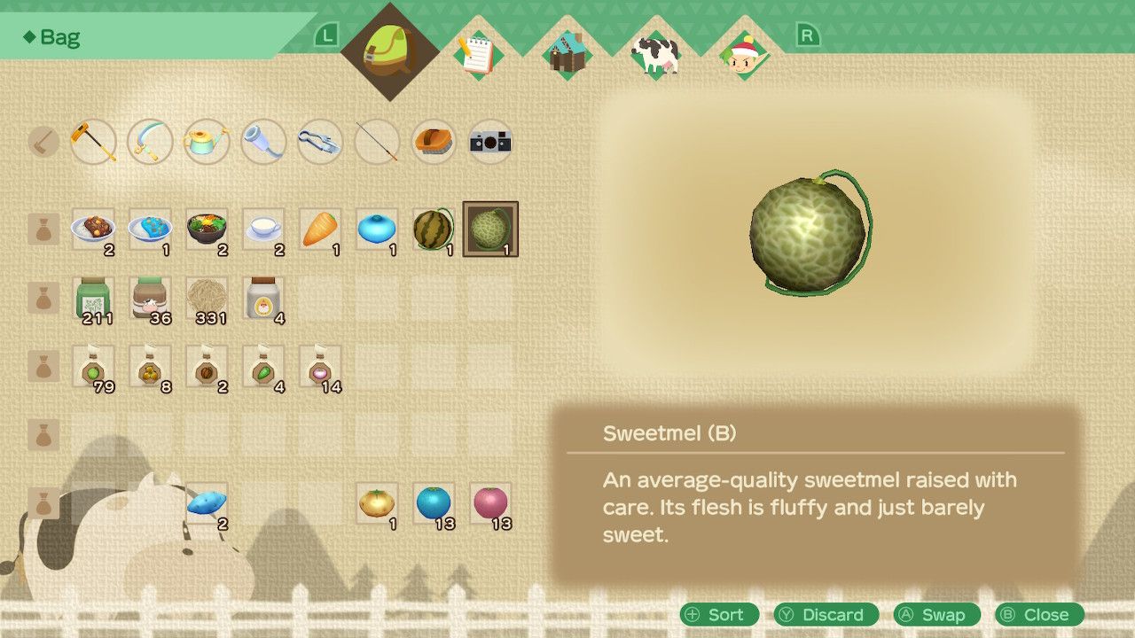 sweetmel in inventory story of seasons a wonderful life most valuable crops