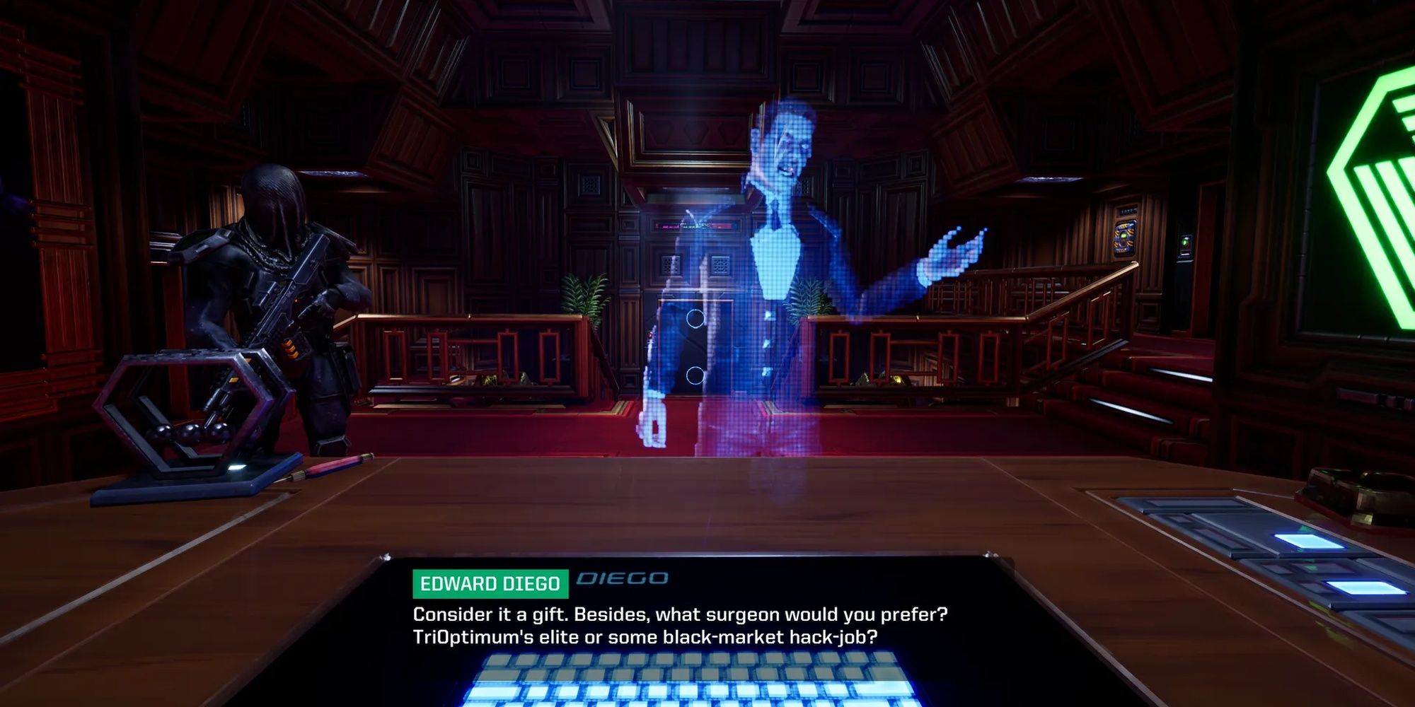 System Shock: Edward Diego The VP Of TriOptimum