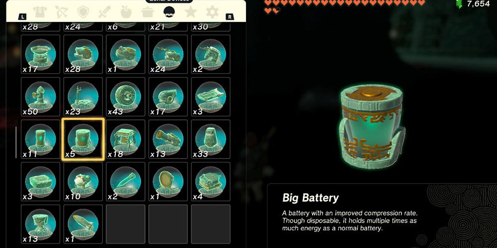 tears of the kingdom big battery