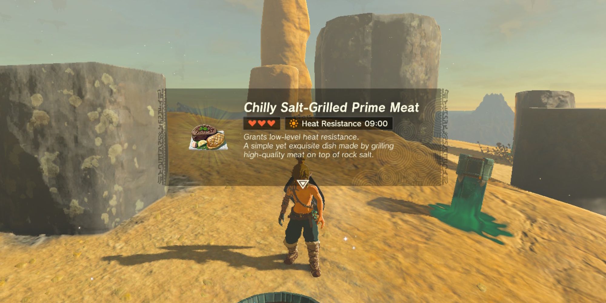 Details for a heat-resistance meal made by Link.