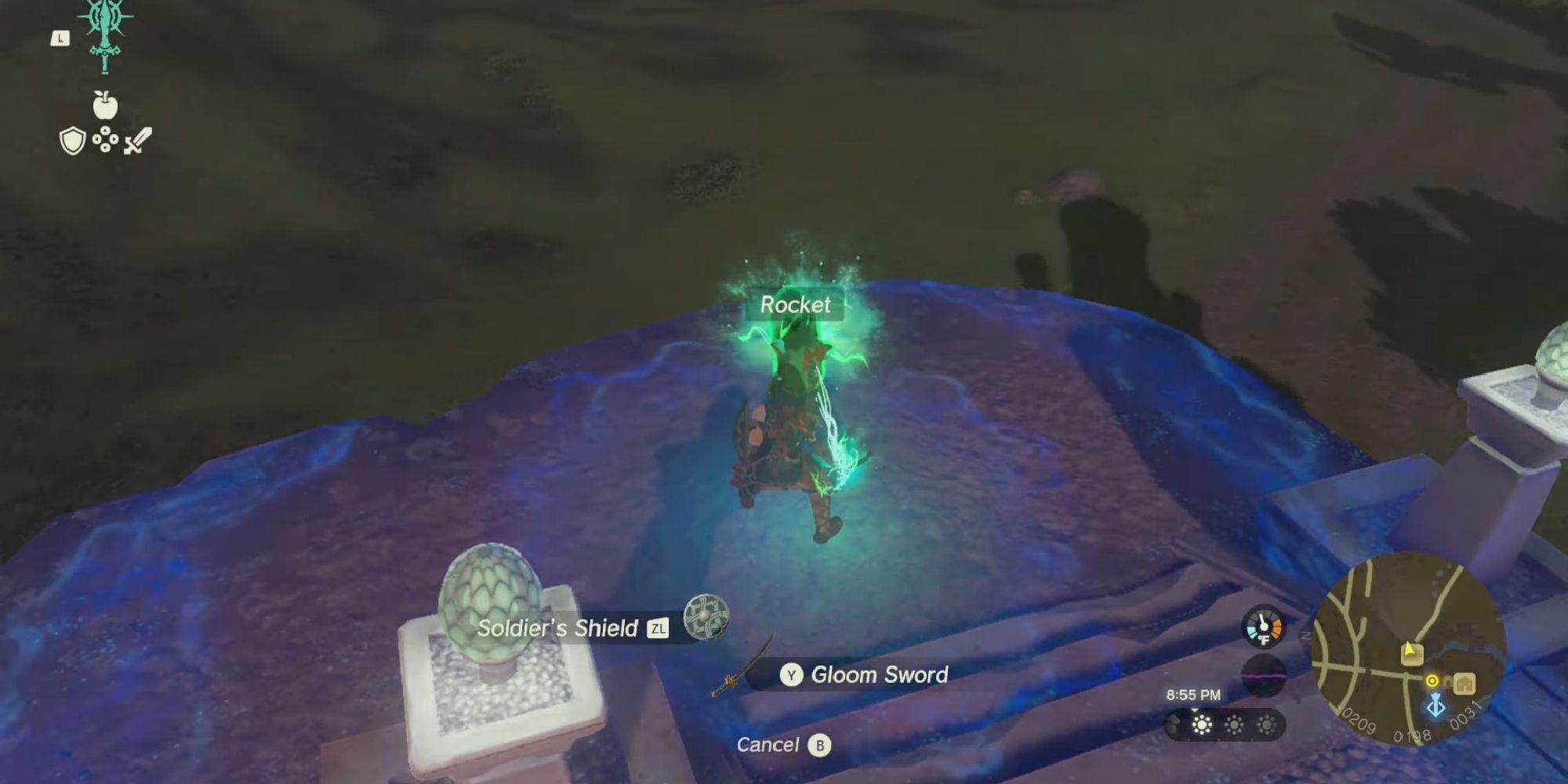 tears of the kingdom fusing rocket to shield