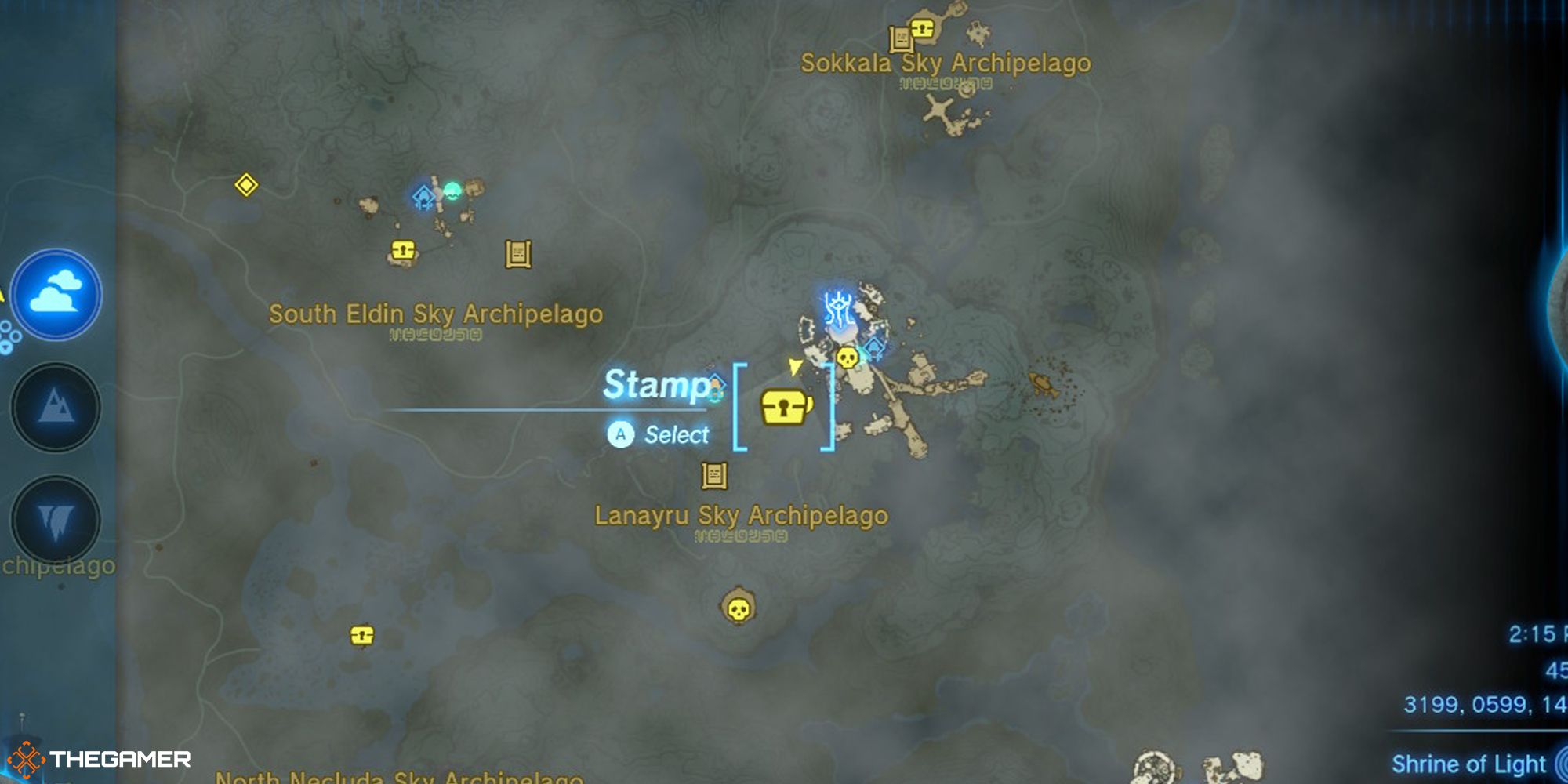 Tears of the Kingdom - Lanayru Sky Archipelago Old Map Location