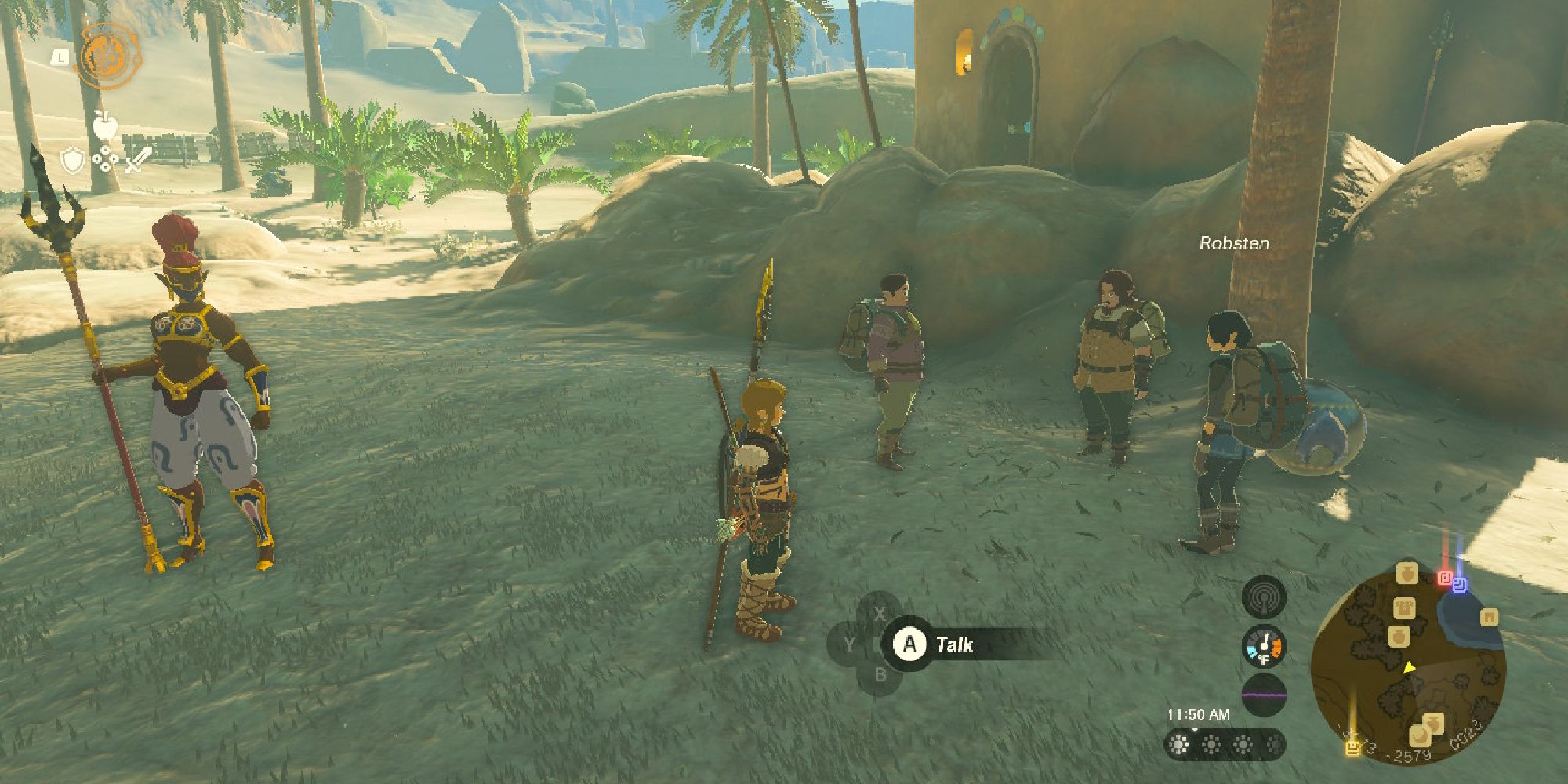 tears of the kingdom link standing next to Robsten and Benja