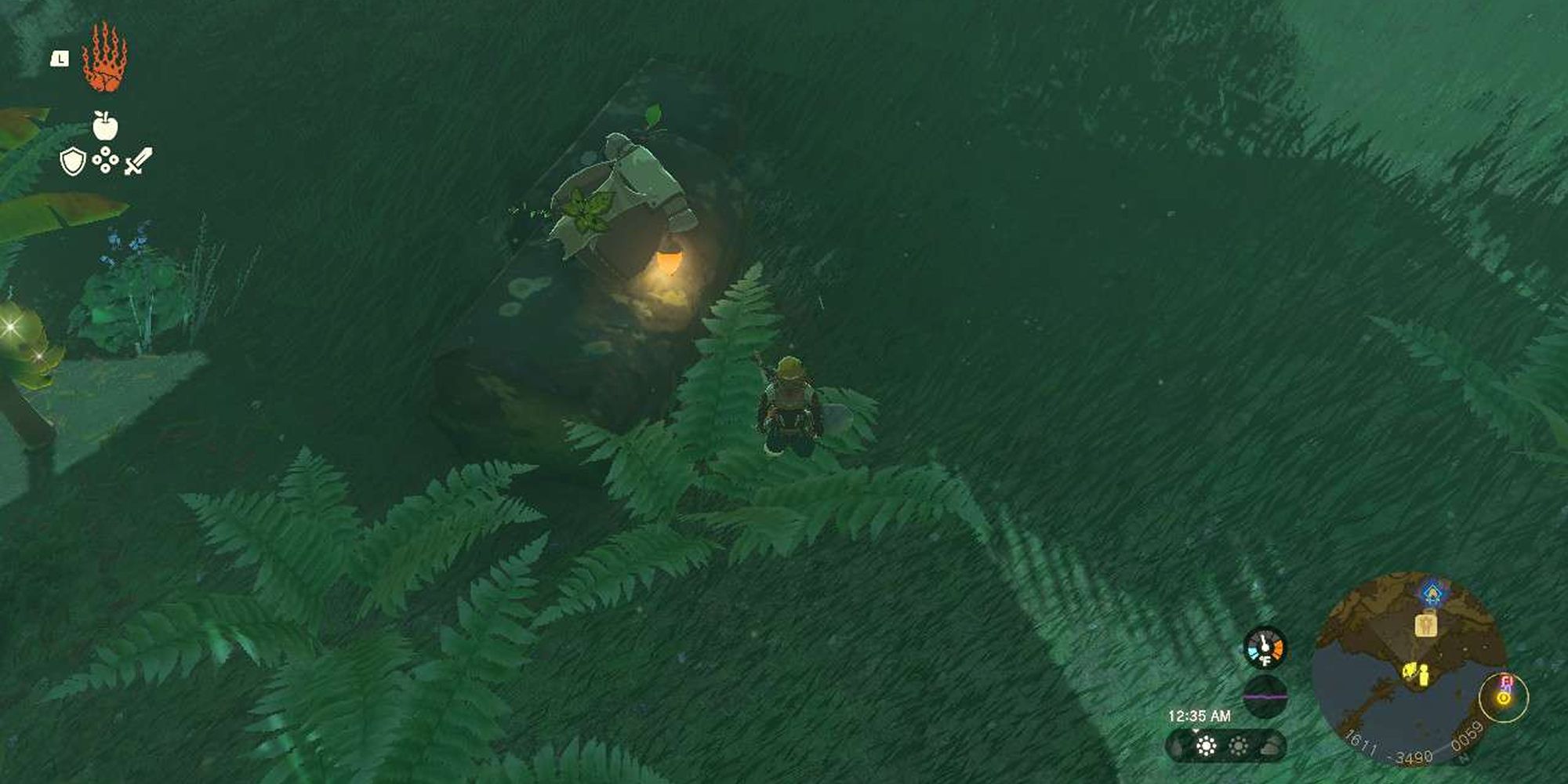 Tears Of The Kingdom Next To A Backpack Korok