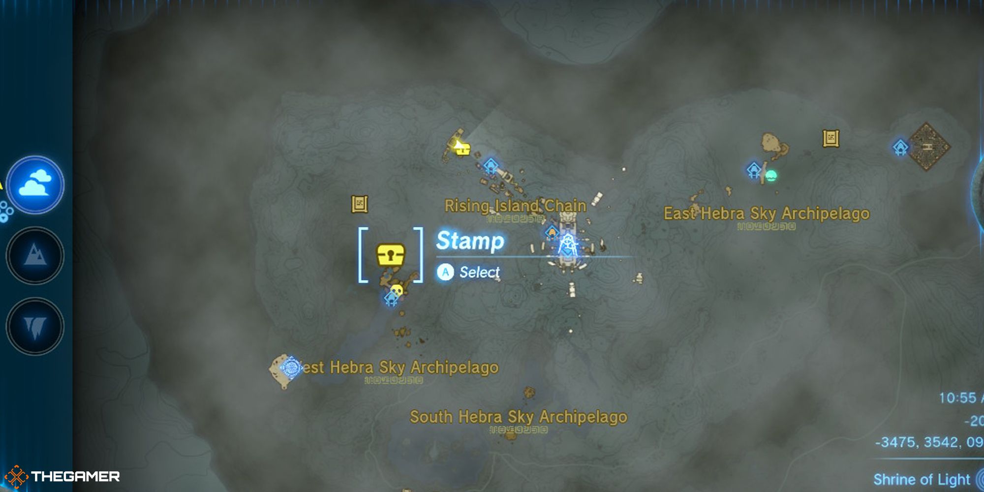 Tears of the Kingdom - (Northern) West Hebra Sky Archipelago Old Map Location-1