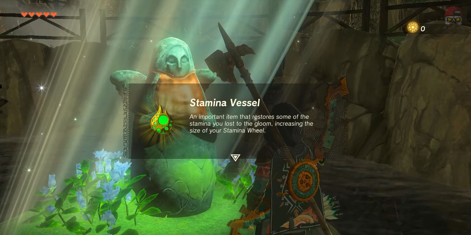 tears of the kingdom obtaining a stamina vessel