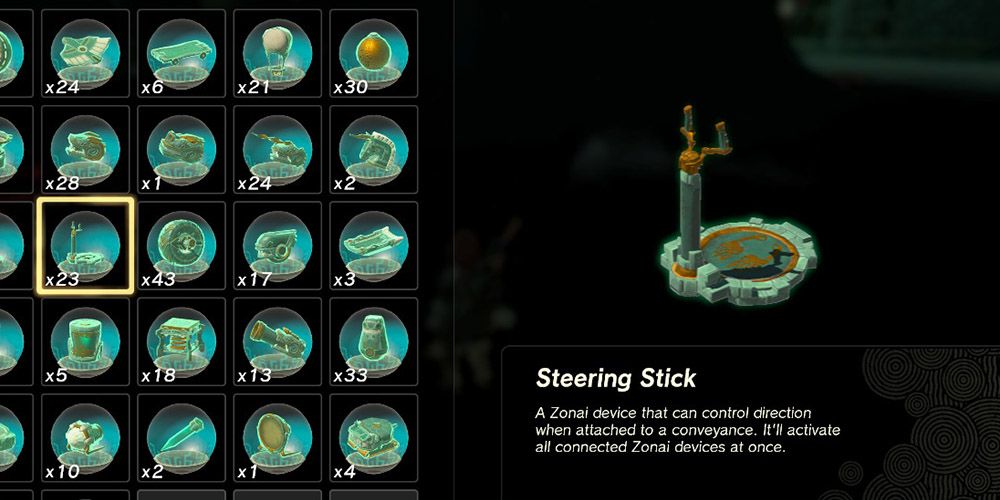 tears of the kingdom steering stick