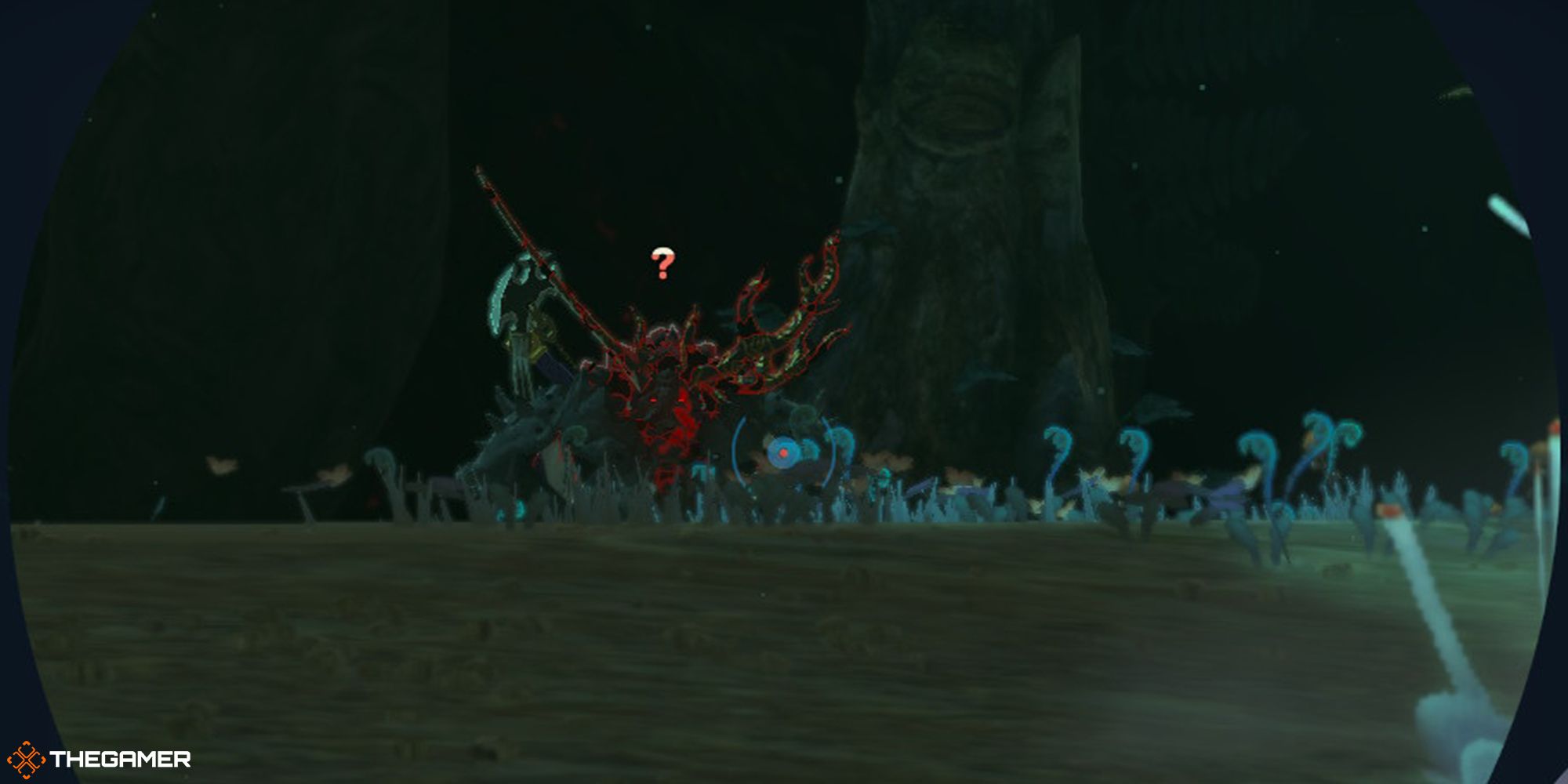 The Legend of Zelda Tears of the Kingdom - Armored Lynel in the depths