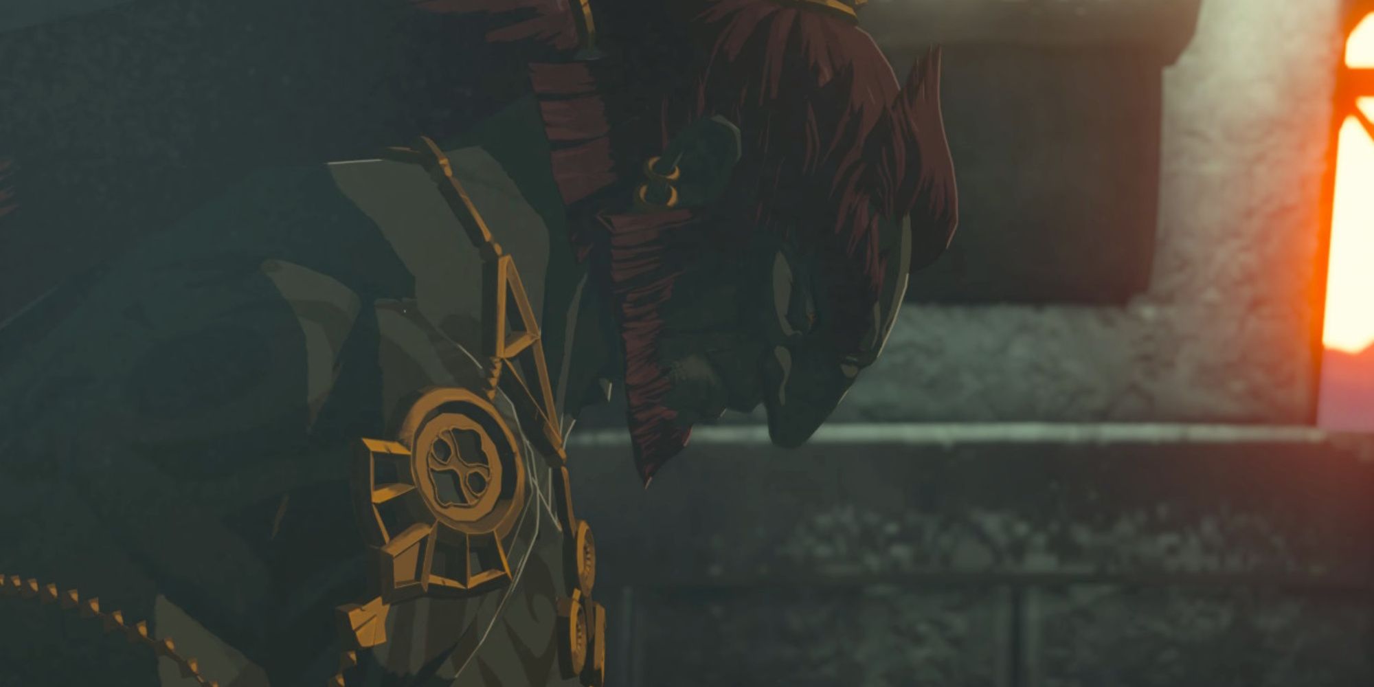 the legend of zelda tears of the kingdom ganondorf swearing fealty to the kingdom of hyrule in the show of fealty dragon tear memory