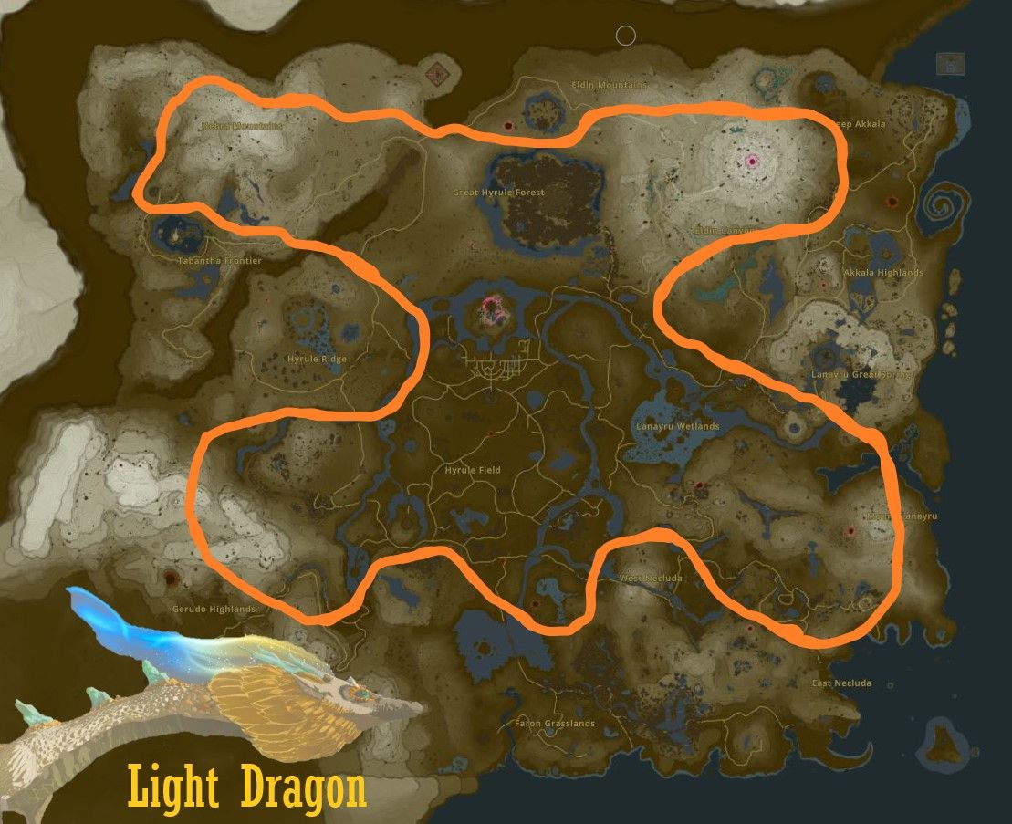 Light Dragon Flight Path Map