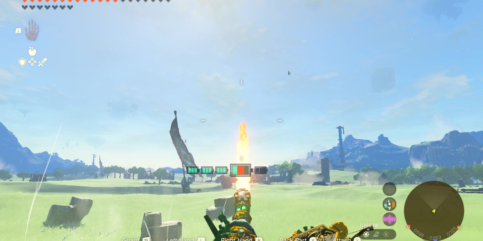 the legend of zelda tears of the kingdom mineru's construct attached to a zonai flame emitter