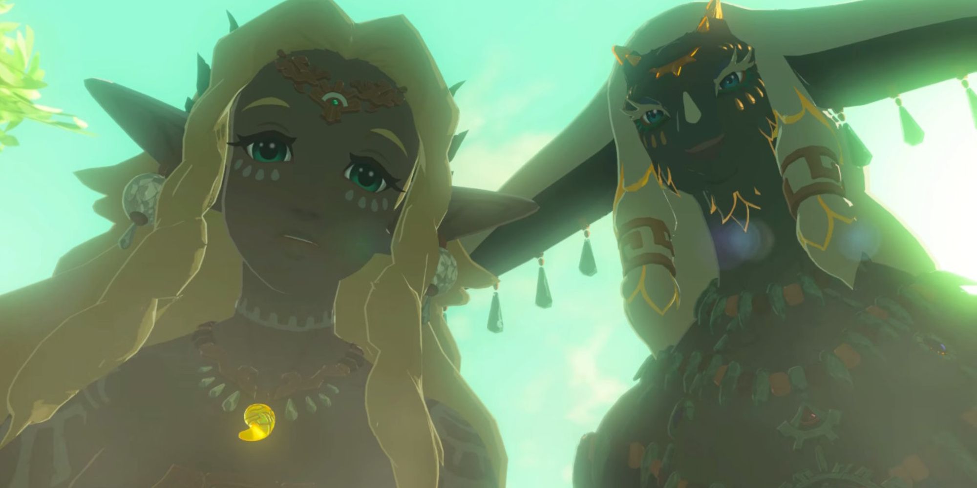 the legend of zelda tears of the kingdom queen sonia and king rauru looking down at zelda with concern, where am I dragon tear memory