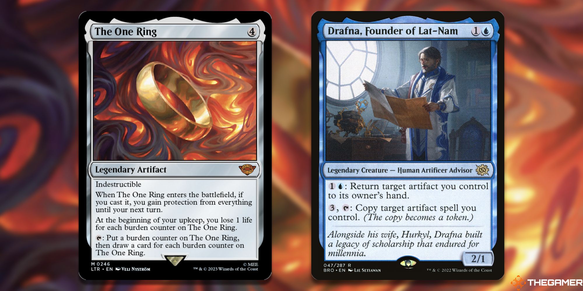 MTG: The One Ring/Drafna, Founder of Lat-Nam cards