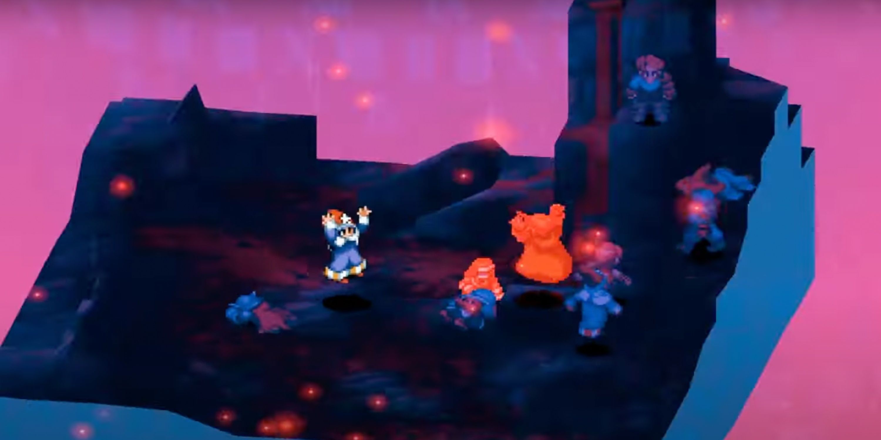 Time Mage Freezing Time on a Battlefield
