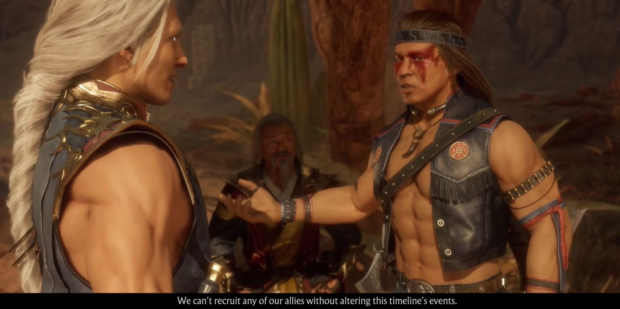 Mortal Kombat 11: Night Wolf Explaining Causality To Fujin