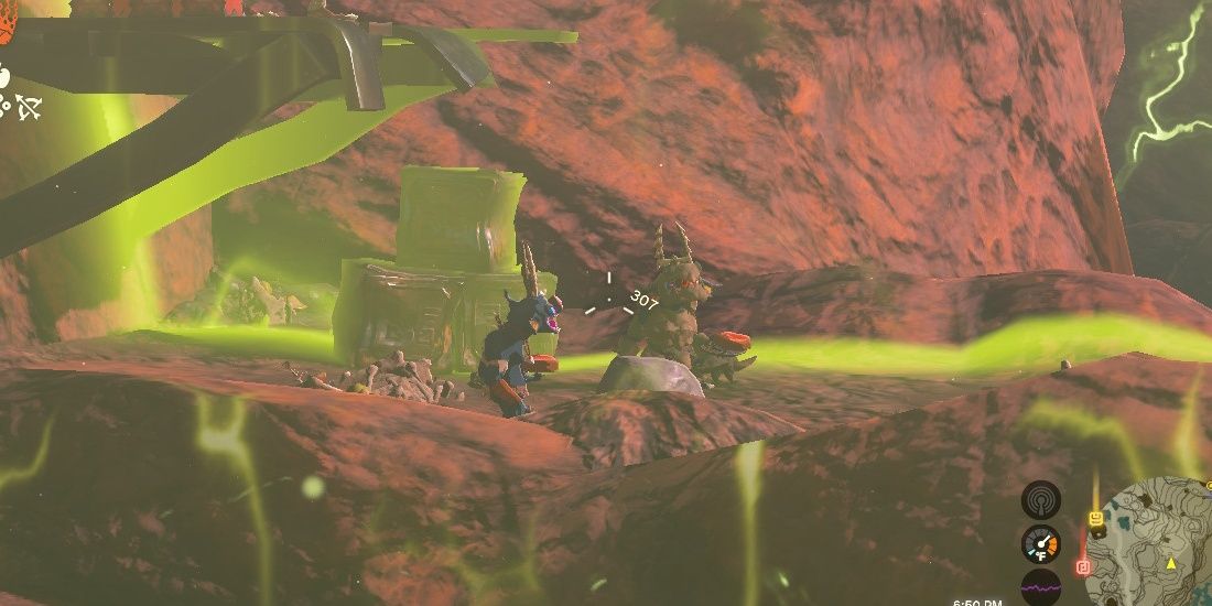Link aims at some Bokoblins in The Legend of Zelda: Tears of the Kingdom.