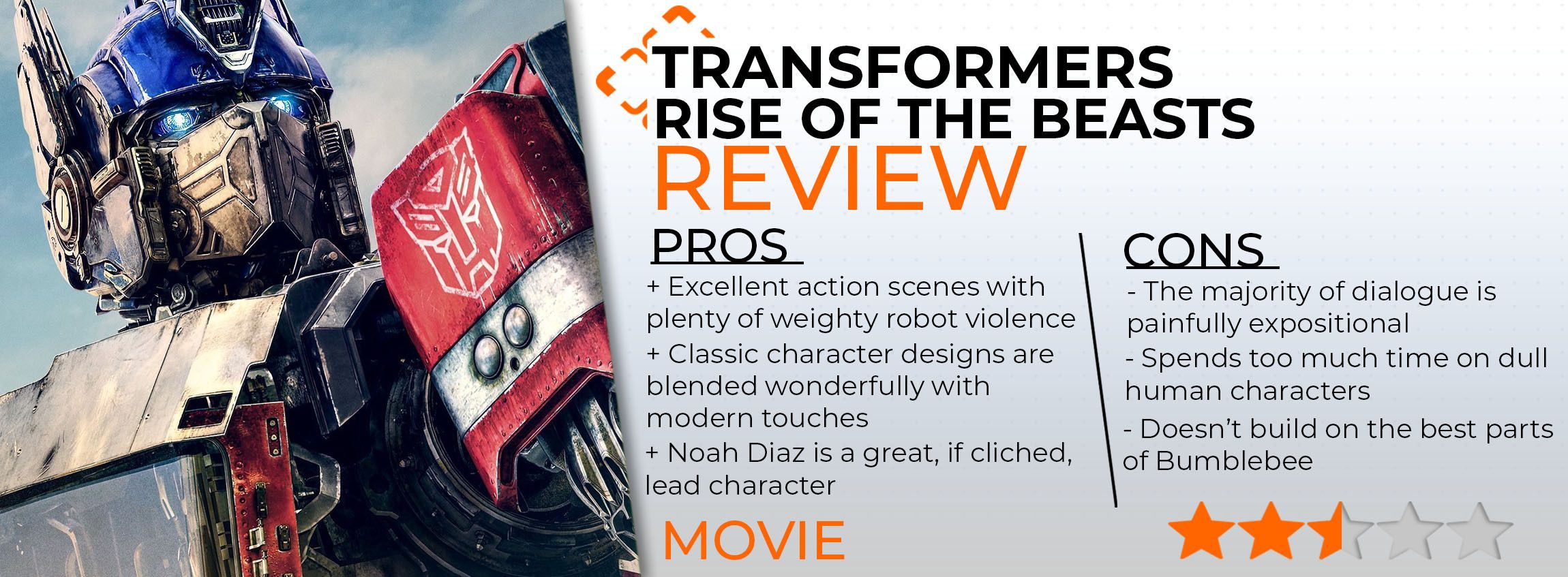 Transformers review card