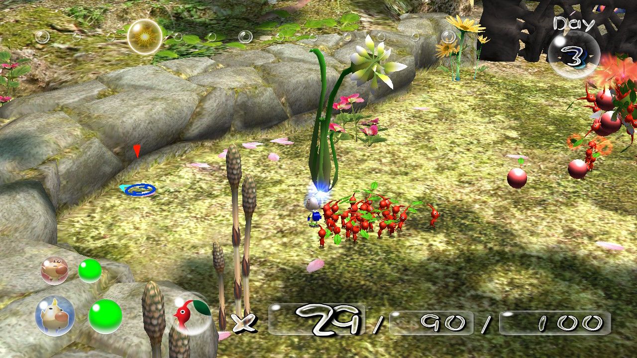 Olimar has the red Pikmin collect fruit to make Super-Spicy Spray in Pikmin 2.