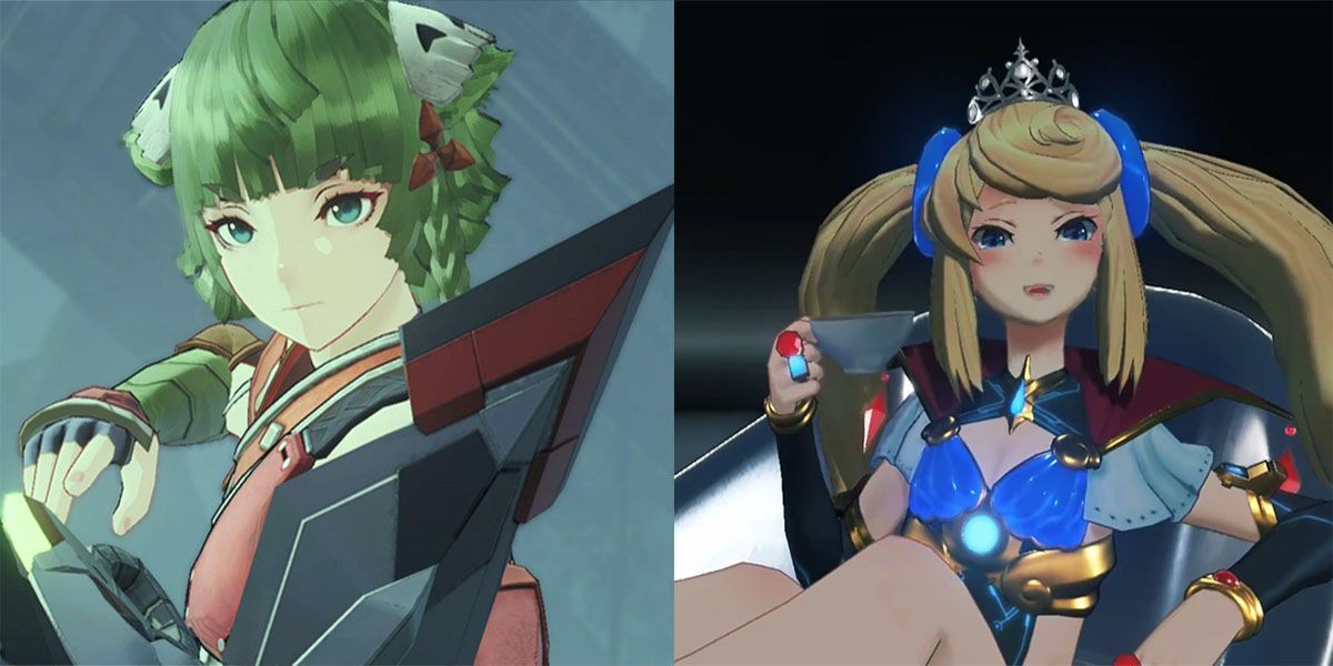 A split image of Juniper and Sheba from Xenoblade Chronicles