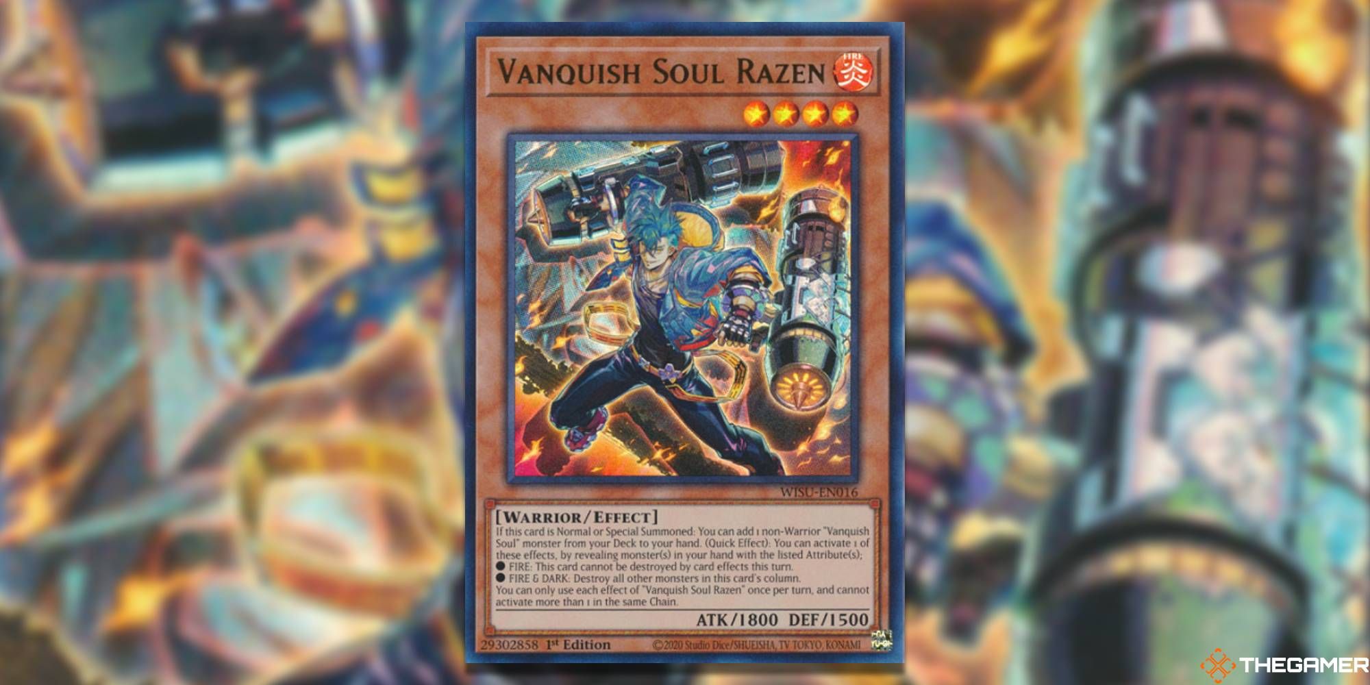 YGO Vanquish Soul Razen card and artwork