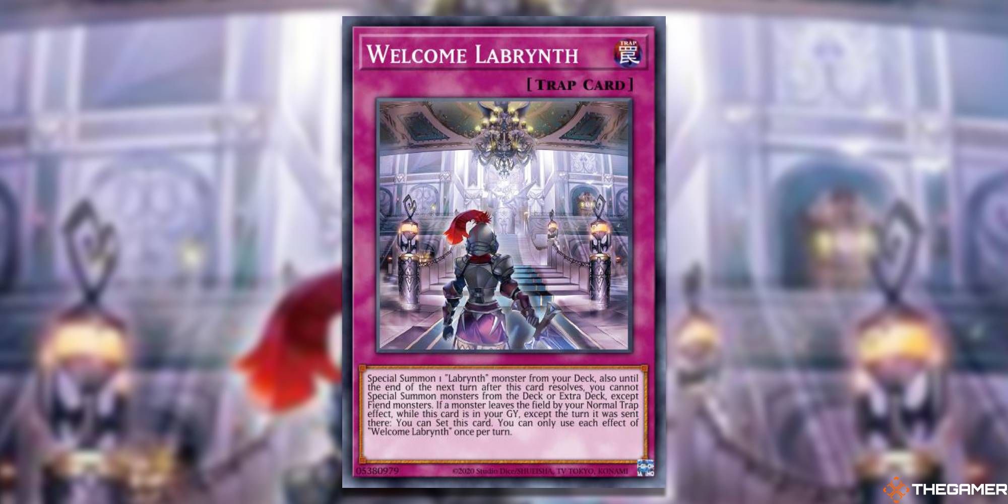 YGO Welcome Labrynth card and art background