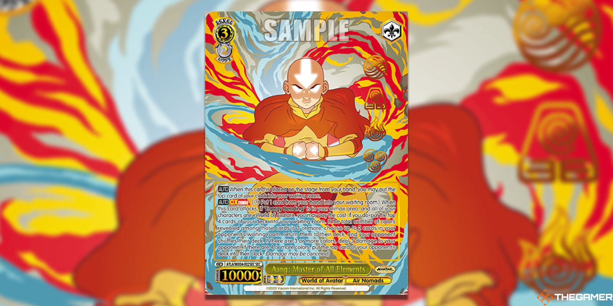 Aang Master of All Elements (SEC) Card Art