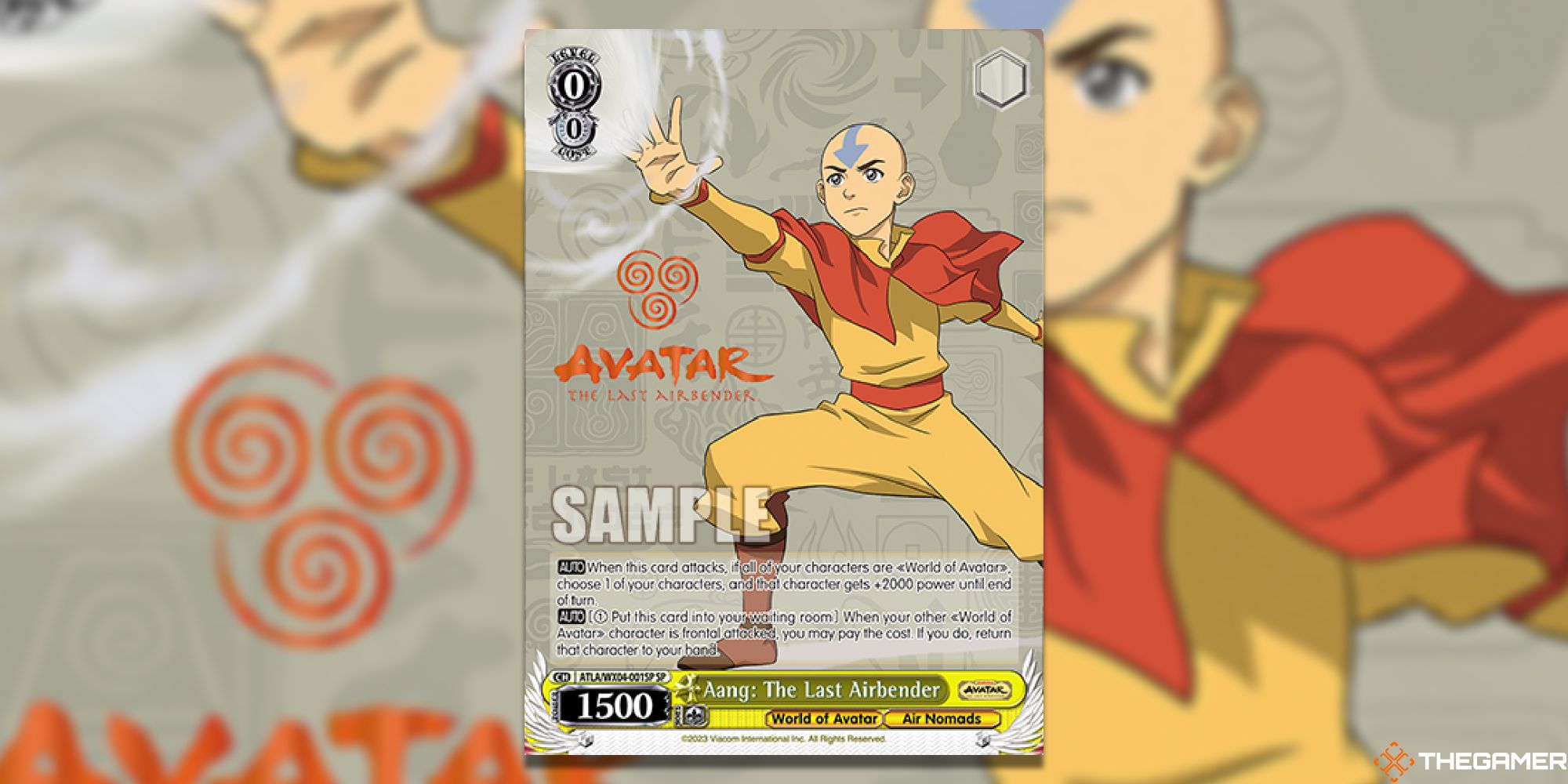 Aang The Last Airbender (SP) Card Art