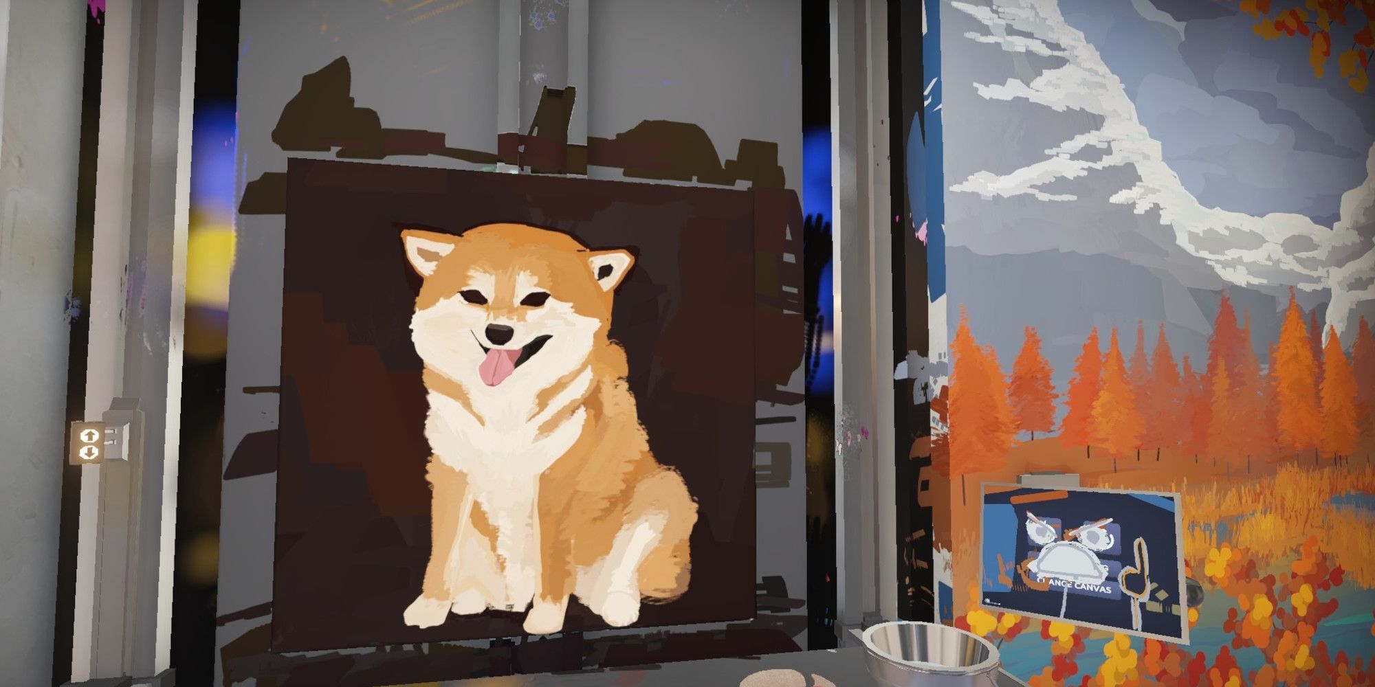 An image from SuchArt: Creative Space showing a painting of a dog